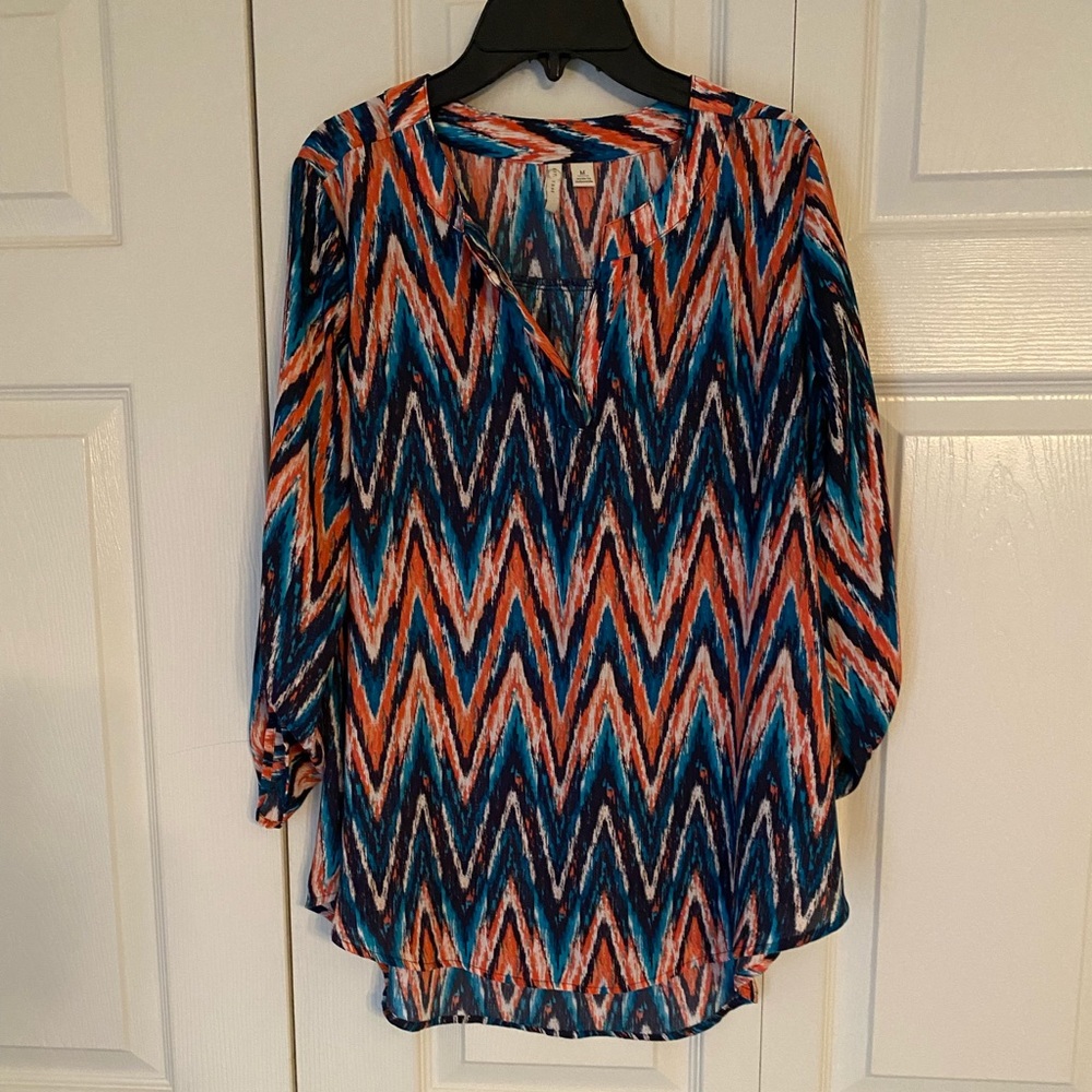Est.1946 Womens Multicolor 3/4 Sleeve Top Size Medium